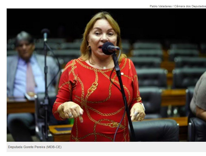 Deputada Gorete Pereira é apontada como articuladora de organização criminosa no INSS