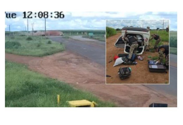 Motorista agride oficial do TJ e capota carro ao fugir da PM em Sinop.