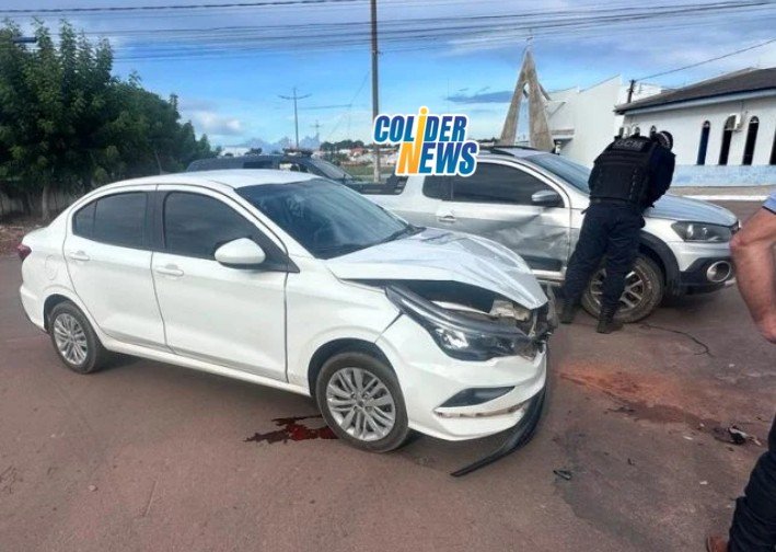 GCM de Colíder registra acidente de trânsito próximo ao Cemitério Frei Joao Jorge. (Vídeo)