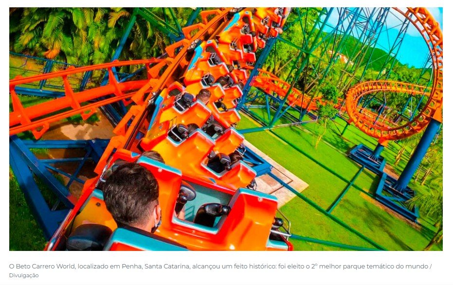 Parque brasileiro supera Disney e Universal e entra para ranking dos melhores do mundo