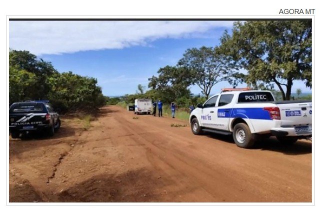 Homem é encontrado morto a tiros em estrada rural de cidade de MT.