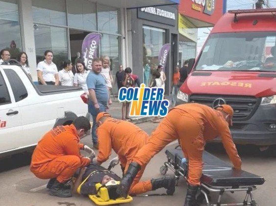 Indígena em Colíder tem suspeita de AVC e é socorrido por Bombeiros. (Vídeo)