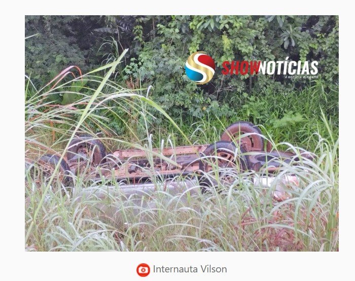 Mais uma caminhonete tomba na MT-220, conhecida como rodovia dos buracos