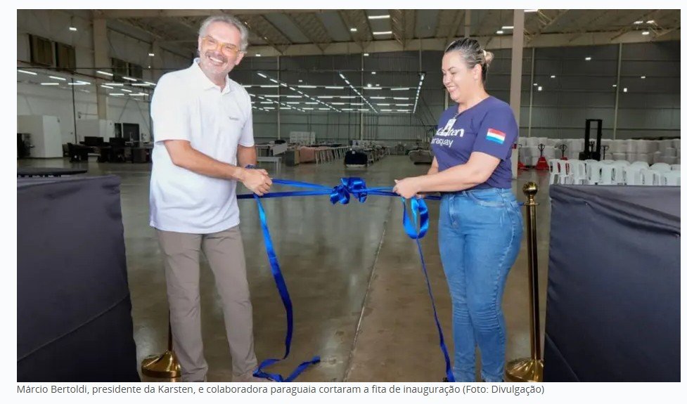 Karsten inaugura primeira fábrica fora do Brasil após 143 anos de história