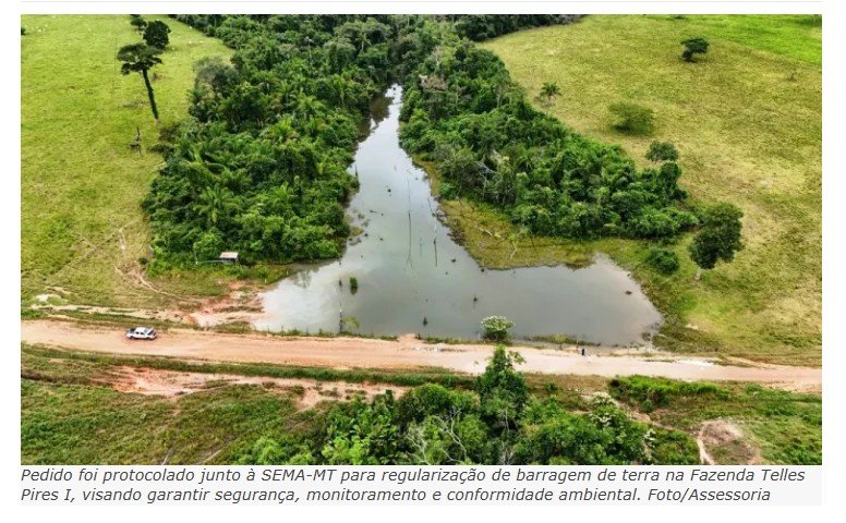 Front Norte Agropecuária solicita classificação de segurança de barragem em Nova Canaã do Norte