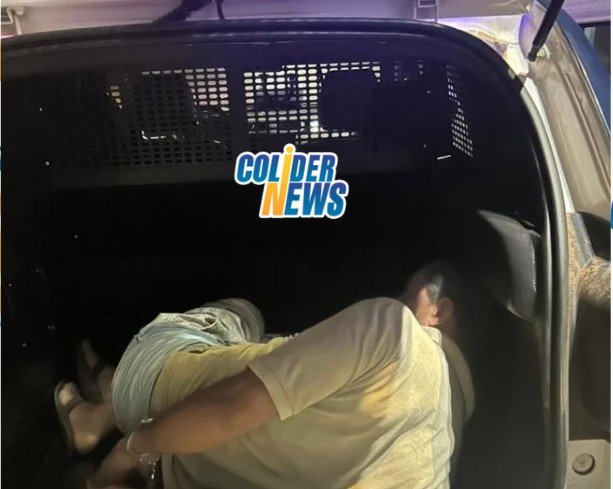PM de Colíder prende suspeito que apanhou mais não quis sair de casa.