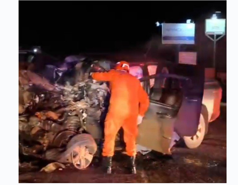 Após sair de evento do agro, motorista morre preso às ferragens em grave acidente na BR-364 ; vídeo forte