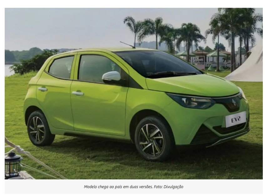 JMEV EV2 chega ao Brasil como elétrico mais barato do país