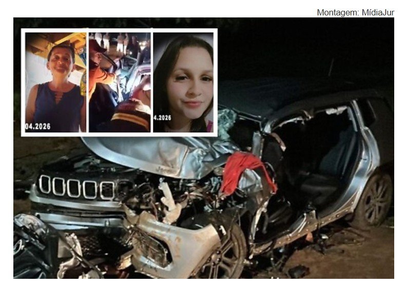 Duas mulheres morrem e vice-prefeito fica ferido em batida entre carro e carreta em MT