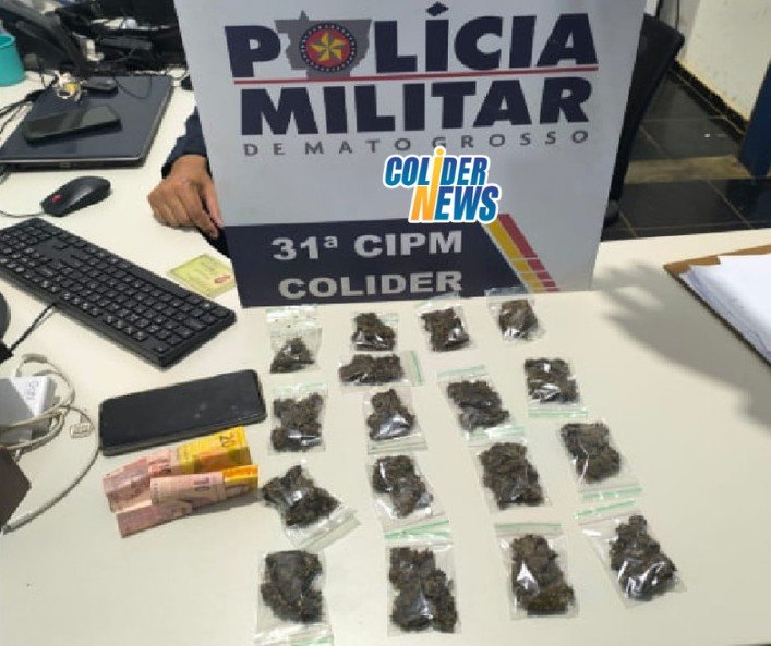 Ex-Presidiario faccionado é preso pela PM de Colíder traficando.