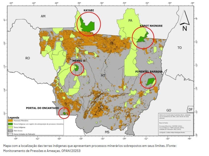 Corrida por ouro, diamante e minerais estratégicos ameaça 69 das 74 terras indígenas do Mato Grosso