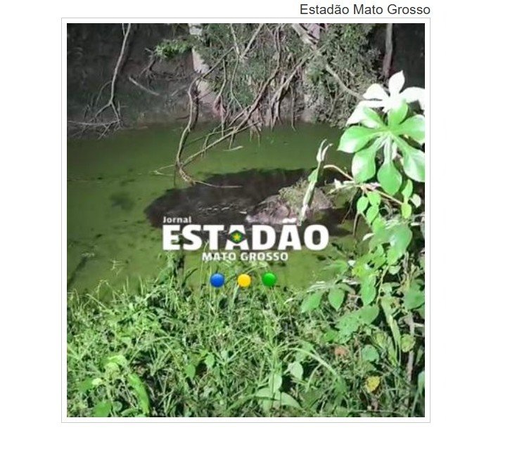 Corpo é encontrado amarrado dentro de represa em cidade de MT.