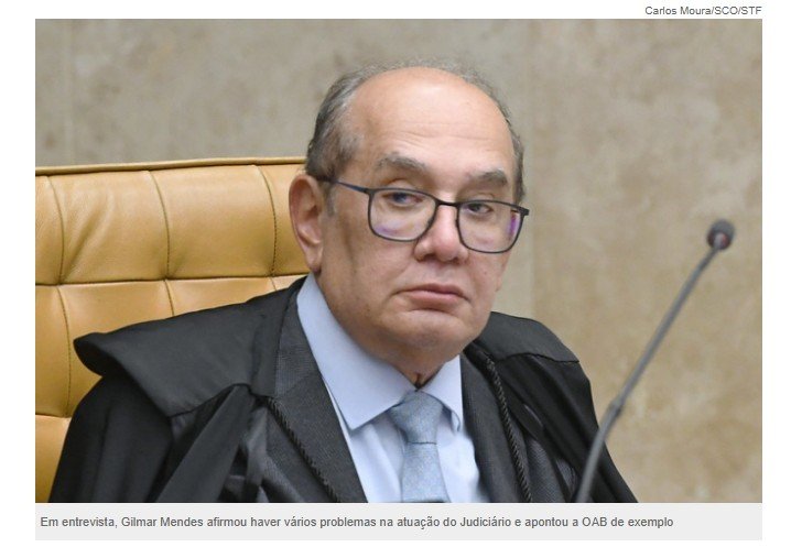 OAB rebate Gilmar Mendes e diz ‘apurar, processar e punir’ advogados que cometem fraudes