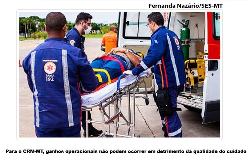 Desmonte do Samu pode prejudicar qualidade e segurança, diz CRM