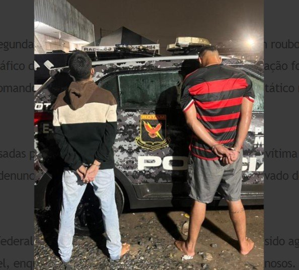 PRF aposentado é sequestrado e mantido em cárcere durante roubo; dois são presos
