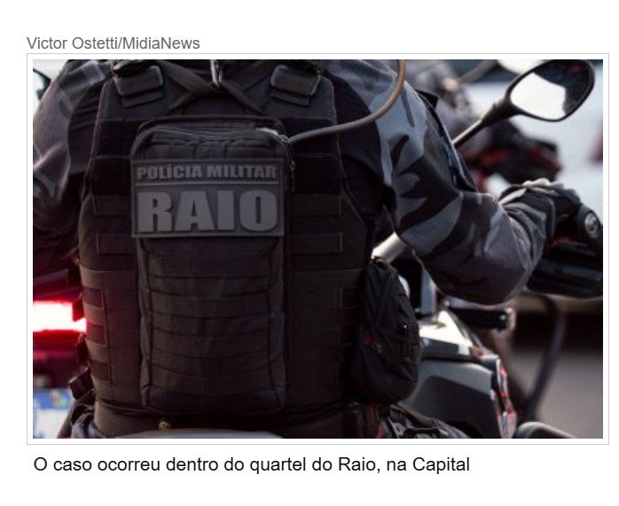 Sargento é atingido por disparo dentro de quartel