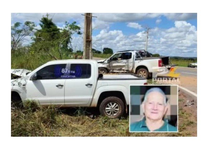Idoso morre após colisão entre caminhonetes em rodovia de MT