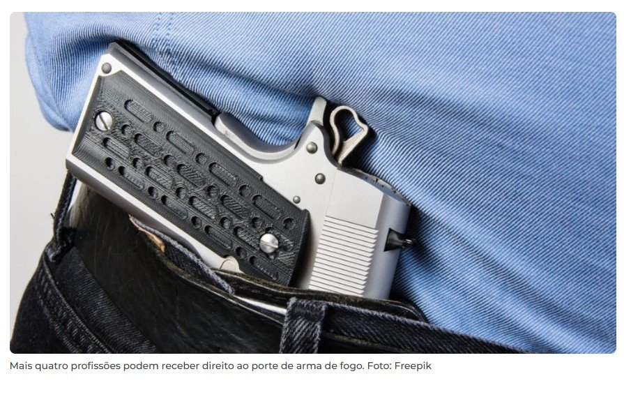 Porte de arma pode ser ampliado para mais profissões; veja quais