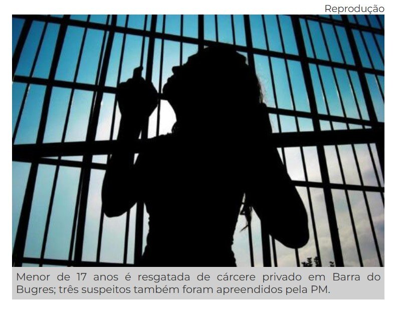 Garota de 17 anos é resgatada após ser mantida refém durante 5 dias por facção
