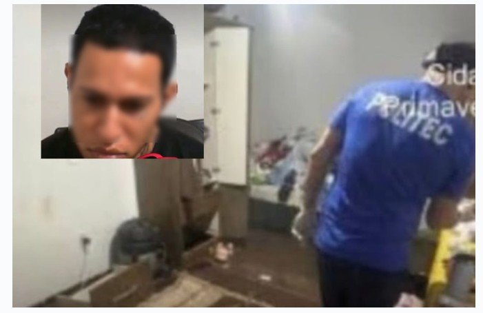 Cena de terror: Assista ao depoimento de homem suspeito de matar e estuprar enteada de 3 anos em MT