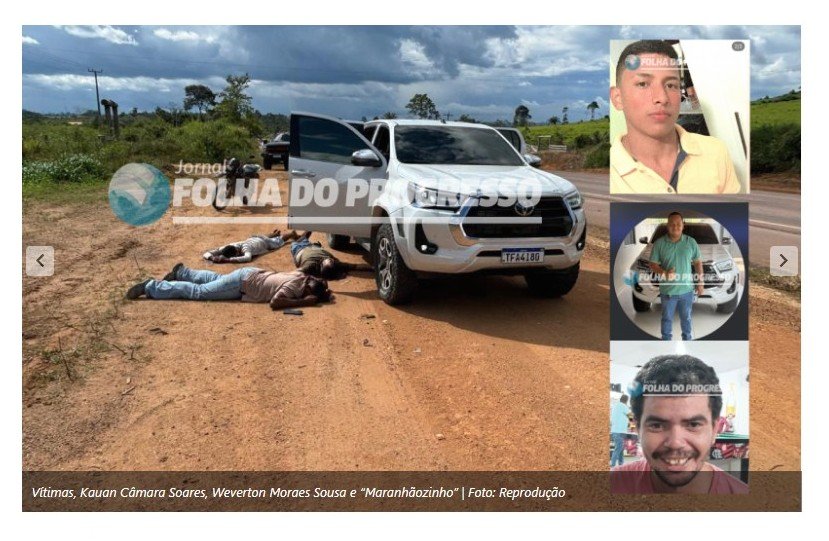 Crime brutal: o que se sabe sobre a morte de três pessoas às margens da BR-163 em Novo Progresso (PA)