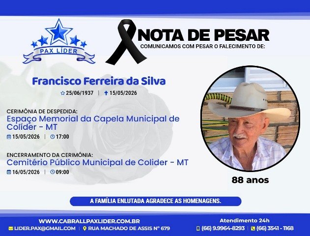 Colíder se despede do pecuarista e pioneiro Seo Quin.