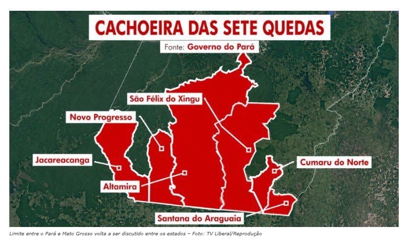 STF marca audiência para tentar resolver disputa territorial entre Mato Grosso e Pará