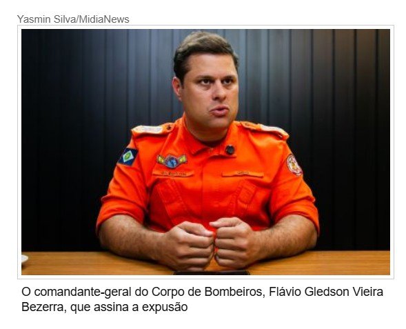 Bombeiros expulsam tenente condenada por receber propina