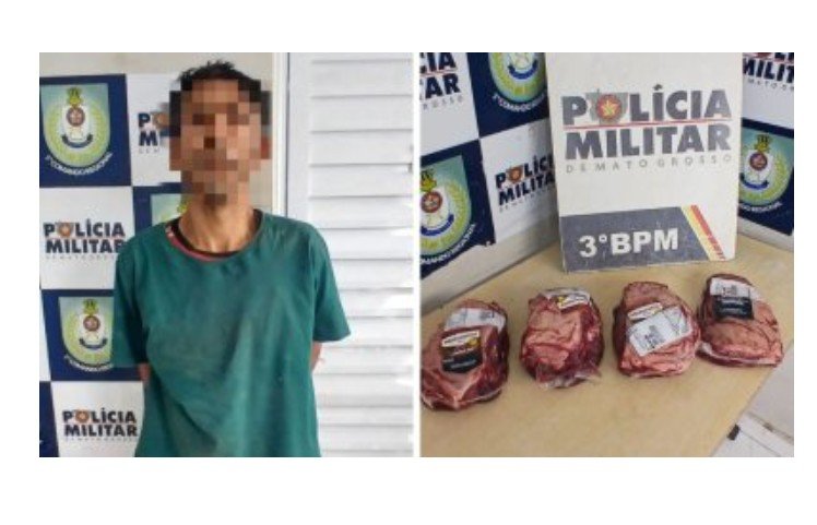 Ladrão rouba "picanha do Lula" em atacado e é preso