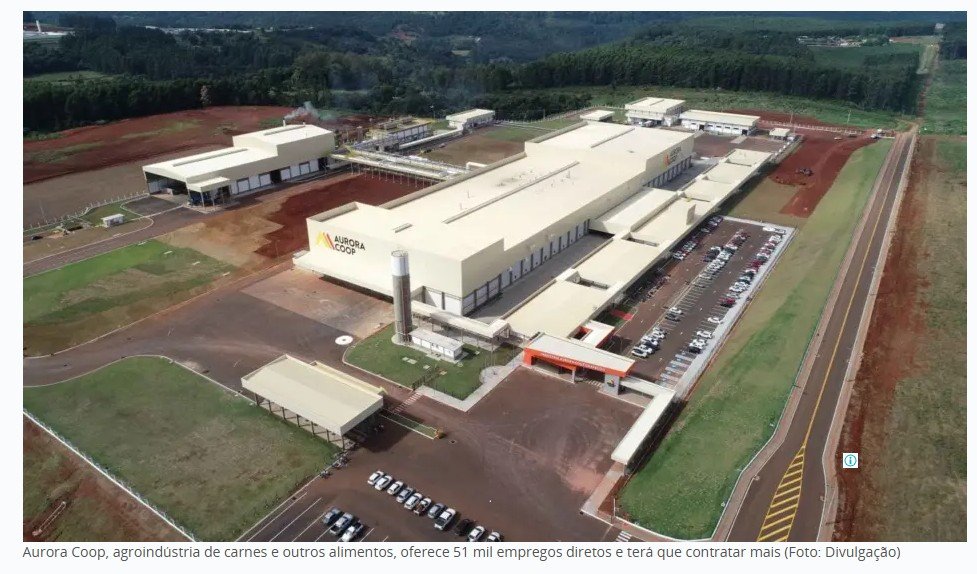Jornada 5X2: Aurora terá que contratar mais 11 mil pessoas ou reduzir produção