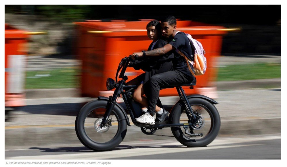 Adolescentes serão proibidos de usar bicicletas elétricas; entenda as regras da nova lei