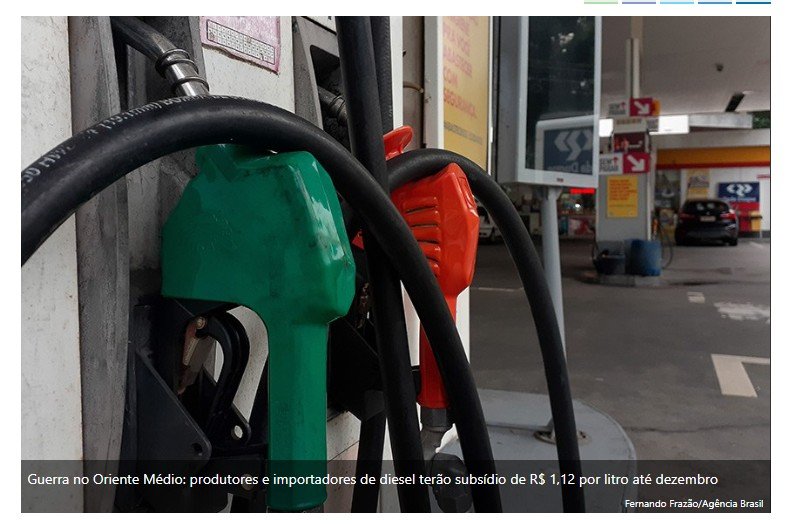 Governo edita MP com subsídio para segurar preço do diesel