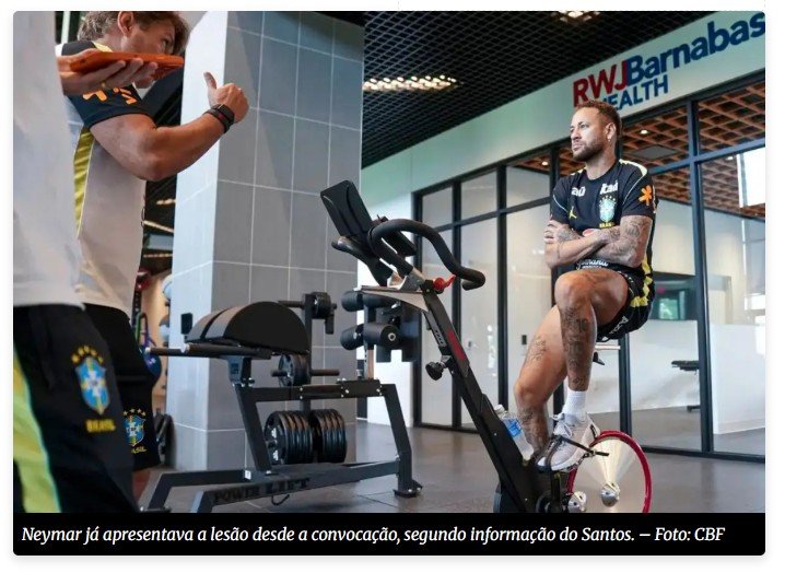 Copa do Mundo: CBF cita 'boa recuperação' após resultados de novos exames de Neymar