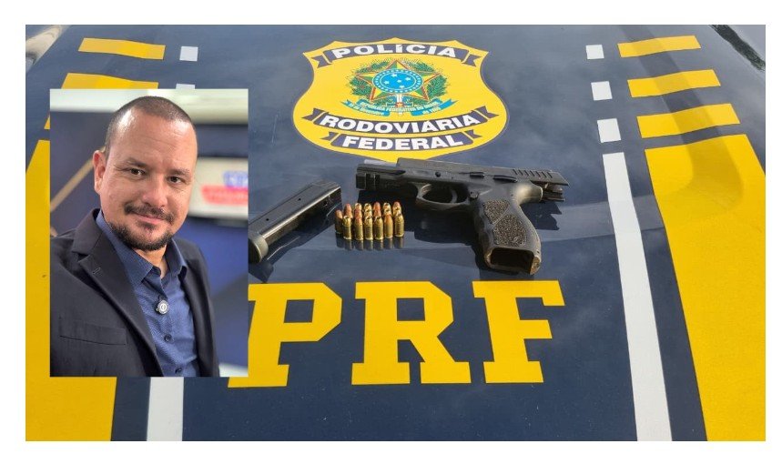Apresentador preso em Sinop tentou fugir da PRF por porte ilegal de arma, diz polícia