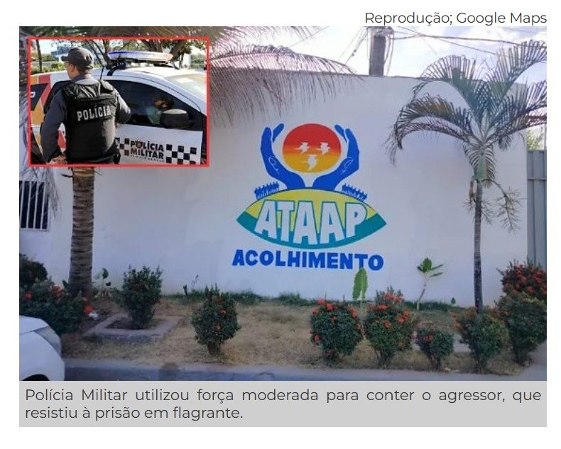 Homem invade centro de acolhimento e espanca ex-namorado a pauladas