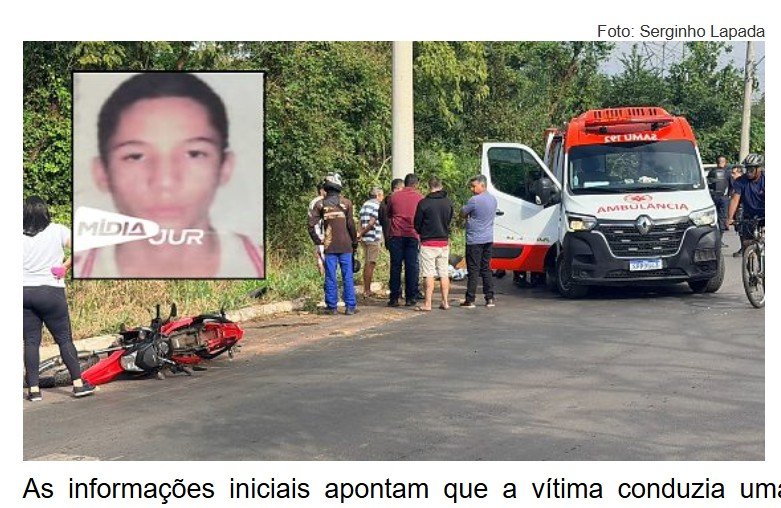 Jovem perde controle de motocicleta e morre após colidir contra poste