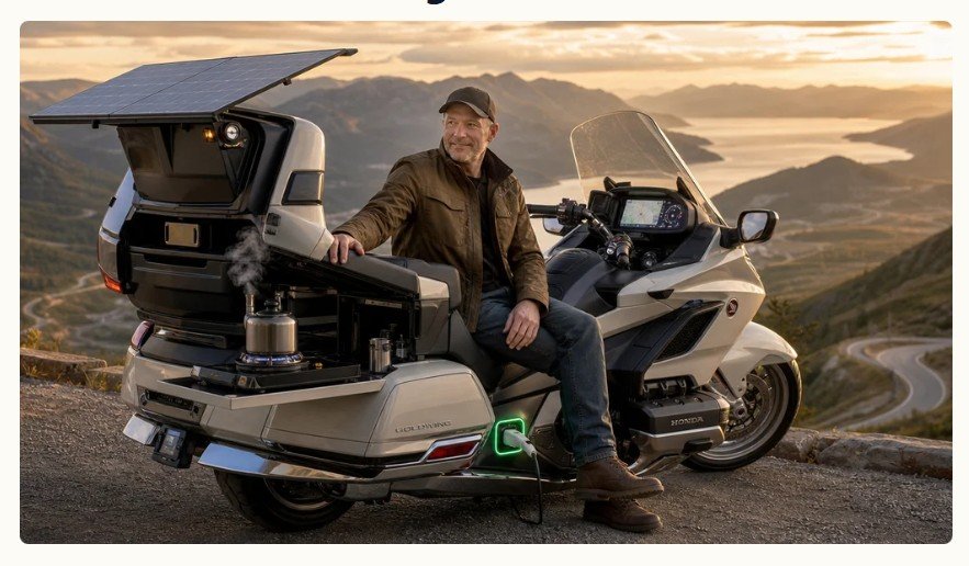 2026 Honda Gold Wing Electric Camper: nova referência em touring de luxo