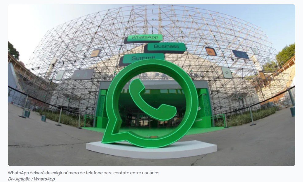 WhatsApp deixará de exigir número de telefone para contato entre usuários