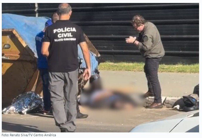 Motociclista morre ao colidir contra caçamba e acidente intriga autoridades em MT; vídeo