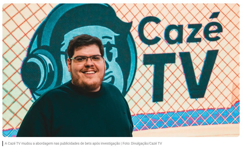 Fazenda abre processo contra bets que anunciaram na CazéTV e pode aplicar multa de até R$ 2 bilhões