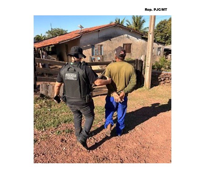 Homem de 40 anos é preso suspeito de estuprar enteada adolescente em MT