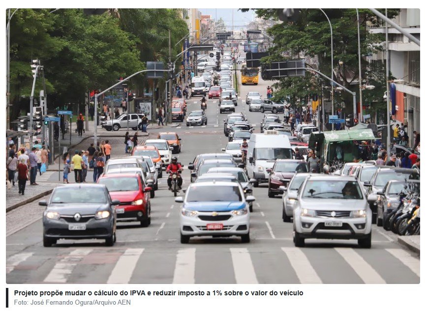 CCJ debate PEC que pode limitar cobrança do IPVA a 1% do valor do carro