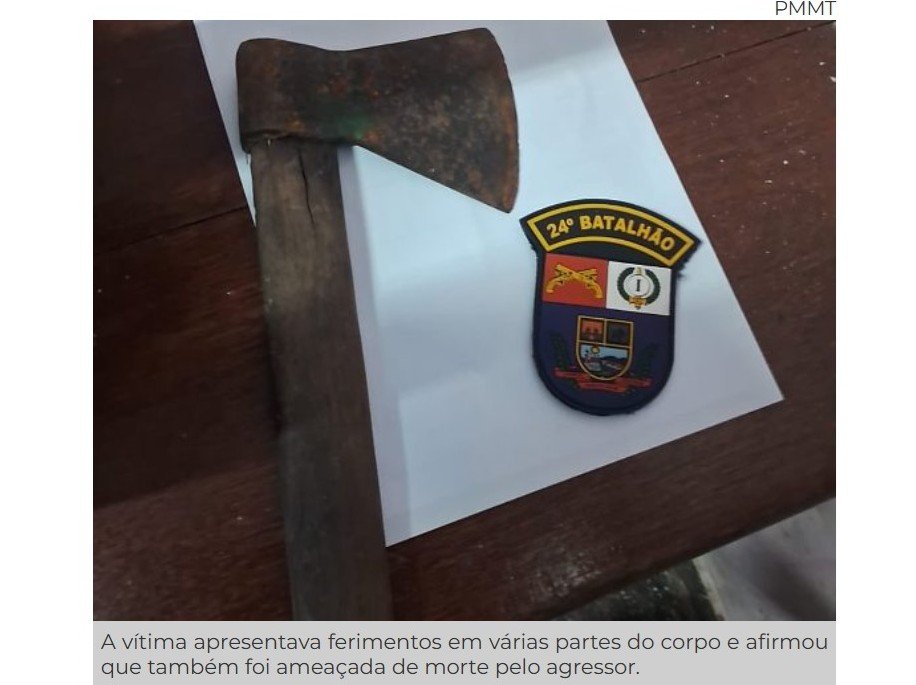 Homem espanca esposa e mata cachorro de estimação com machadinha
