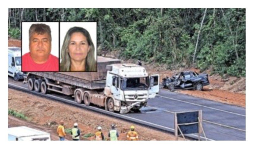 Saiba quem é o casal morto em batida entre picape e carreta em MT