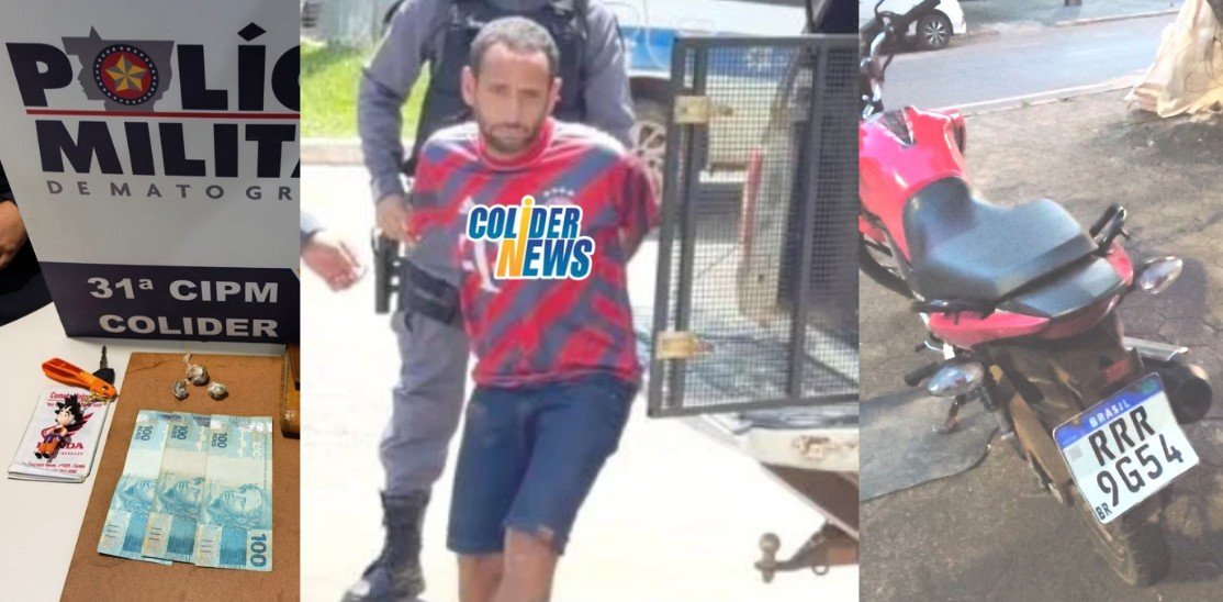 Traficante de Colíder Birozinho é preso pela PM.