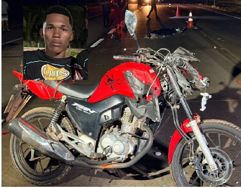 Jovem de 19 anos morre após moto atingir boi na BR-364, na Serra de São Vicente. (Vídeo)