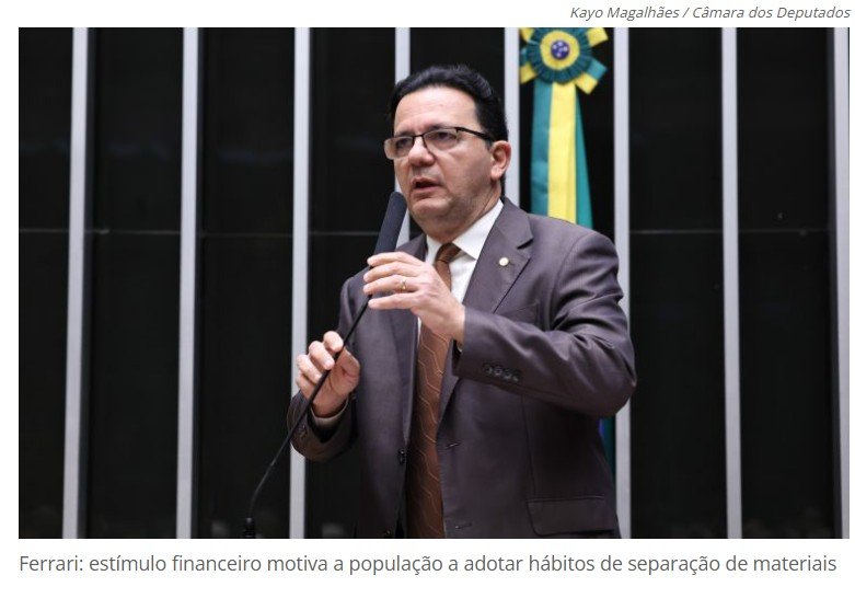 Comissão aprova desconto em faturas de luz e água para quem reciclar resíduos