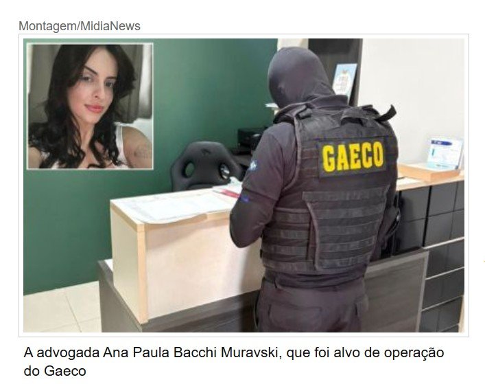 Gaeco mira advogada acusada de dar apoio a facção em MT