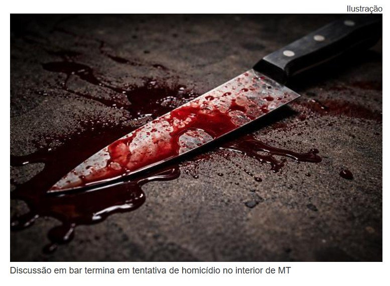 Discussão em bar termina em tentativa de homicídio no interior de MT