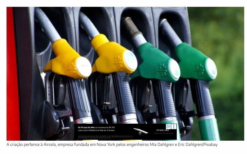 Dupla de engenheiros cria combustível feito de ar, água e mais potente e barata que gasolina tradicional com máquina do tamanho de uma geladeira